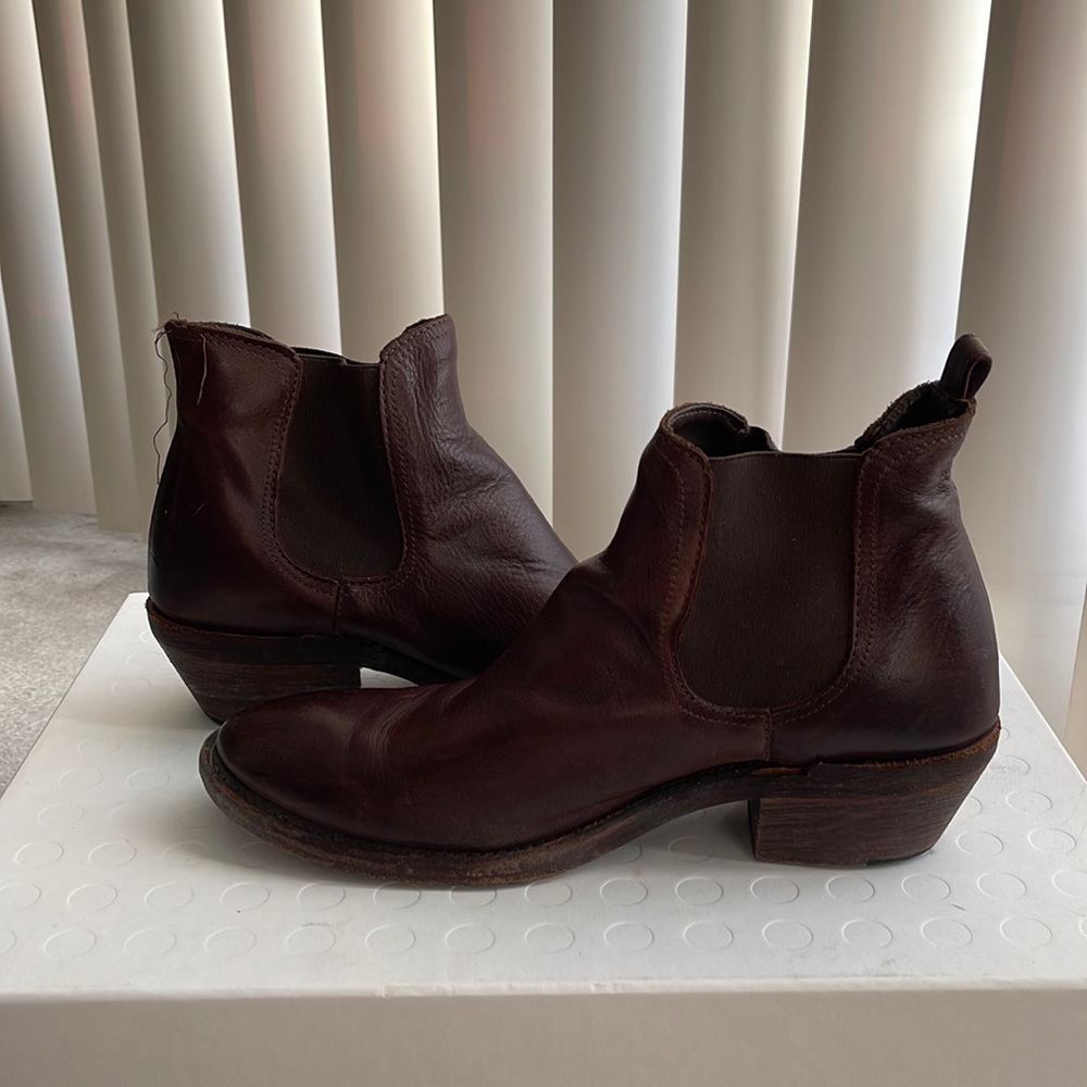 Vintage Shoe Company Brown Leather Boots